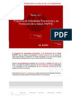 Tema 12.1 Programa de Actividades Preventivas y de Promocio - N de La Salud PDF