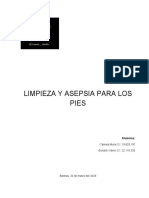 Limpieza y asepsia de los pies