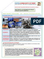 SESIÓN DE APRENDIZAJE DE CIENCIA Y TECNOLOGÍA Miércoles 18-08-2021