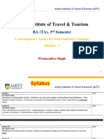 AITT Contemporary Issues for International Tourism