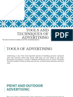 Tools and Techniques of Advertising