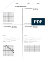 Algebra 1 Unit 6 Test Solutions