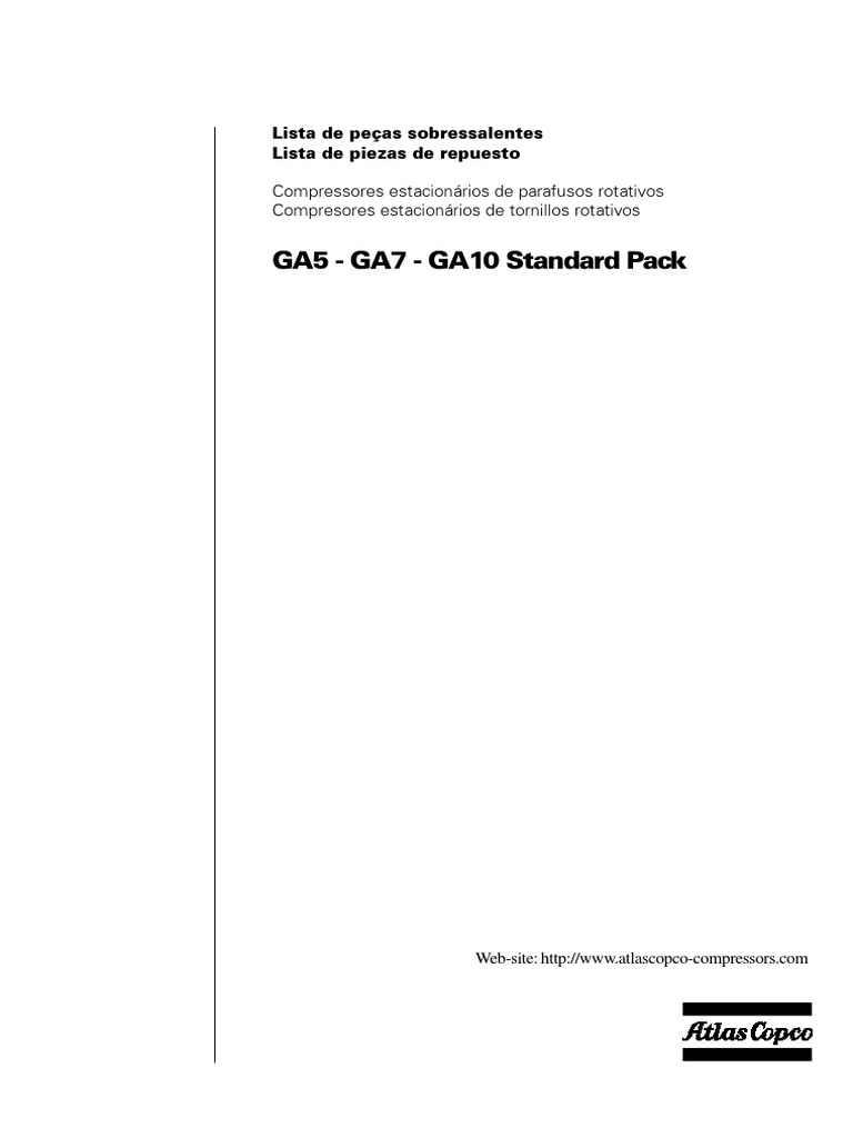 GA5 - GA7 - GA10 Standard Pack | PDF
