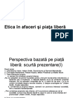 Etica in Afaceri Si Piata Libera