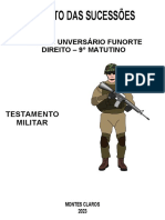 Testamento militar: conceito e requisitos