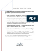 1.1 Política de Salud y Seguridad 2023