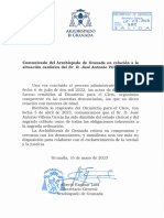 Comunicado Arzobispado Caso J.a. v. G.