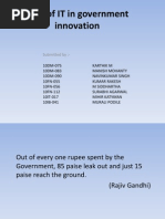 Role of IT in Government Innovation