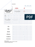 Cuaderno Escritura Lección Nido