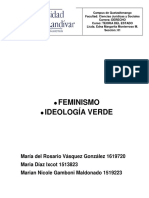 FEMINISMO Ideología Verde