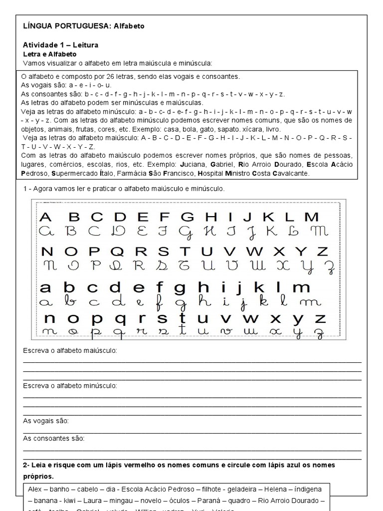 Alfabeto Pdf