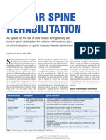 Lumbar Spine Rehabilitation