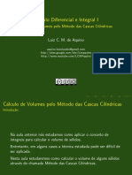 Calculo de Volumes Pelo Método Das Cascas Cilindricas