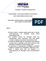 Estudo Dirigido Psicologia Social