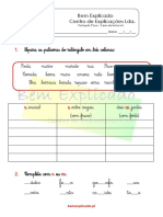 Exercícios de leitura com r e rr