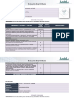 Evaluación de actividades de administración en PyME