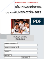 Evaluación Diagnóstica 3° Comunicación - Miss Nathaly Ramos - 2023 Block