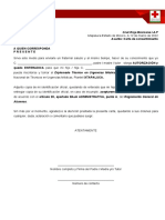 Carta de Autorización para Menores de Edad TUM B