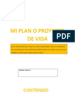 Plan o Proyecto de Vida