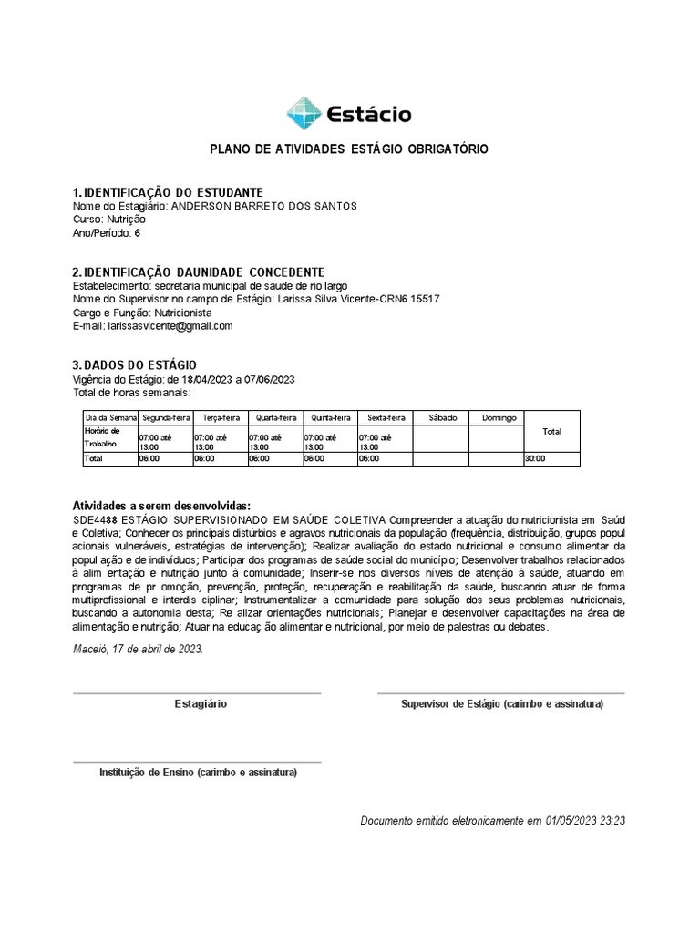 Plano de atividades anderson abcdpdf pdf para word pdf