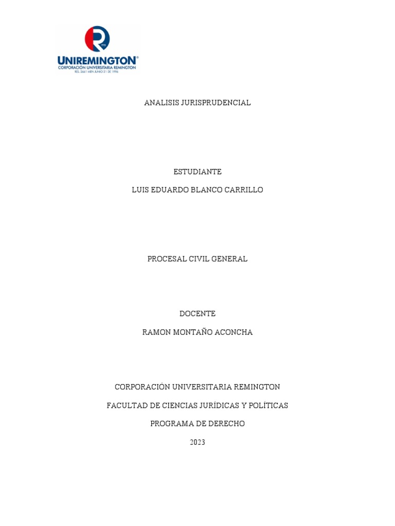 Analisis Sentencia 418 de 2019 Lb. | PDF | Judicaturas | Apelación