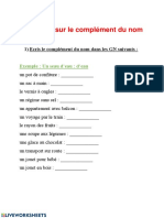 Francais Le Complement