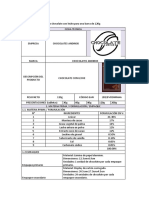 Fichas Técnicas de Chocolates Andinos