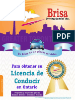 Ontario Driver's Guide Preguntas_respuestas Licence Manual Manejo Licencia