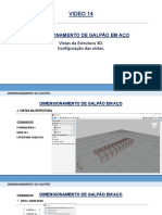 Dimensionamento de Galpão em Aço: Vistas 3D