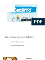 Catequistas sobre o Batismo e sua importância para a fé