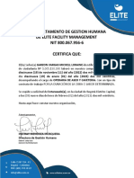 Certificado Laboral Élite