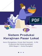 KD 3.2 Sistem Produksi Kerajinan Pasar Lokal