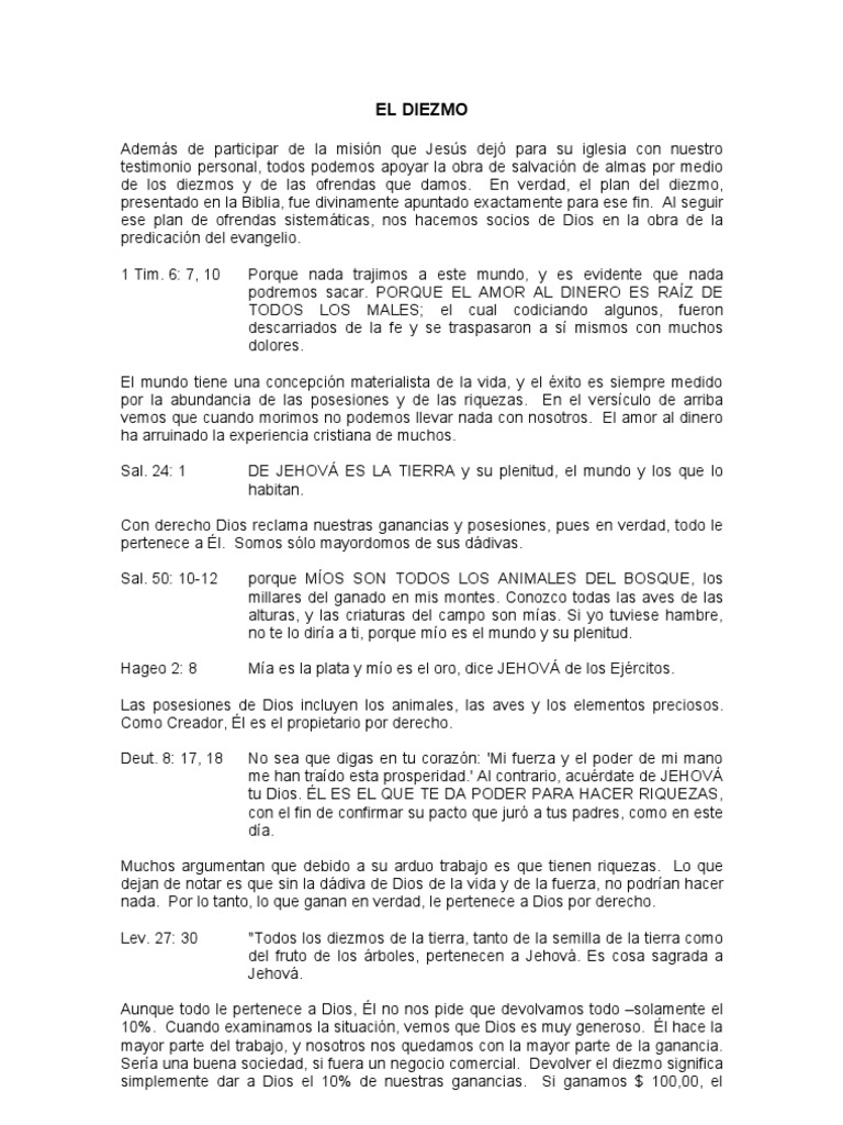 EL DIEZMO