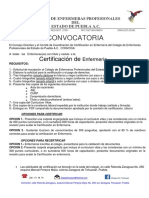 Convocatoria de Certificacion Cepep 2020