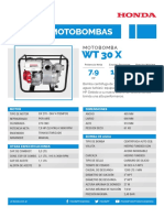 13.-Motobomba de 3 Pulg WT30