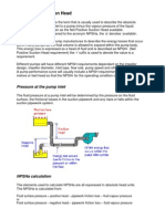 Net Positive Suction Head or NPSH