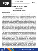 IE Placement Test - Test Paper