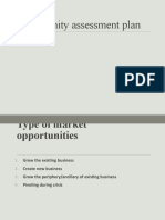 Opportunity Assessment Plan