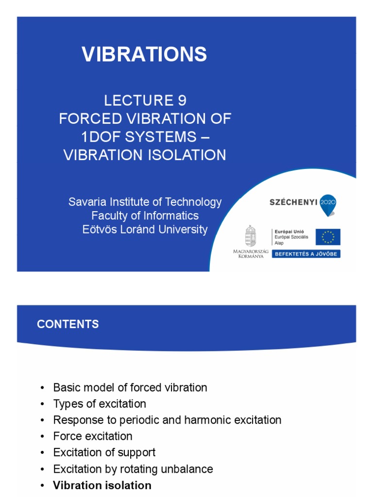 L09 1DOF Forced Vibration Isolation PDF