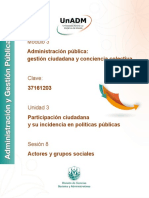 Módulo 3: Administración Pública: Gestión Ciudadana y Conciencia Colectiva