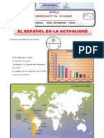 El Español en La Actualidad para Primero de Secundaria