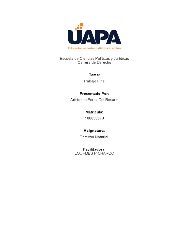 Trabajo Final 4 | PDF | Derecho