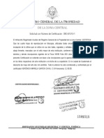 Certificado de Inscripción RGP