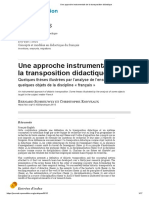 1-Une approche instrumentale de la transposition didactique