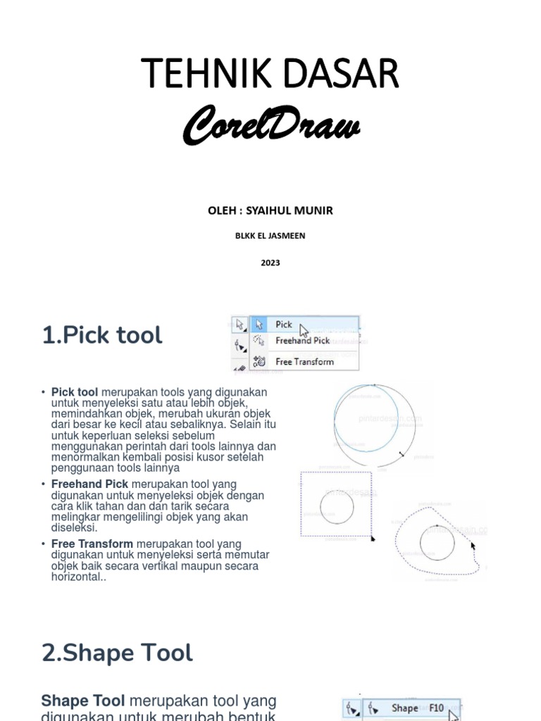 Panduan Dasar CorelDraw 2023 | PDF | Karier & Perkembangan | Ilmu Sosial