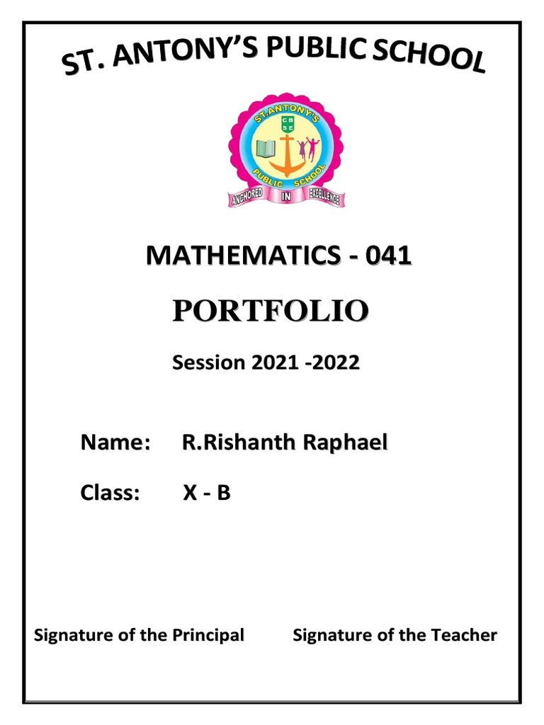 Portfolio Maths | PDF