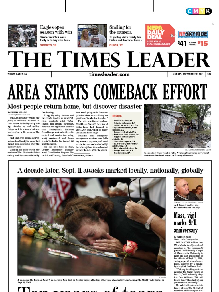 Times Leader 09-12-2011, PDF, Wilkes Barre