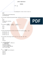 JEE 10 - Math Test-1