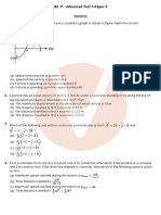 JEE 11 - Advanced Test-1-Paper-2