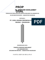 Proposal Gebyar Sholawat